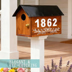 Reflective Mailbox Numbers 3 Inch (0-9) for Outside House Address Number Stickers for Mail Box White Self-Adhesive Stickers-Waterproof and UV Resistant Signs, Door, Address Farmhouse Decor(6 Sets)