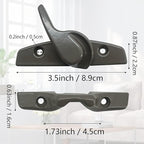 Zinc Sash Lock and Keeper fit for Andersen Sash Lock & Keeper 1968 to Present in Stone Color