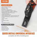 VEVOR 50PCS Oscillating Saw Blades, Universal Quick Release Oscillating Saw Blades, Multitool Tool Blades for Wood Plastic Aluminum, Fit Dewalt Milwaukee Hitachi Chicago Craftsman