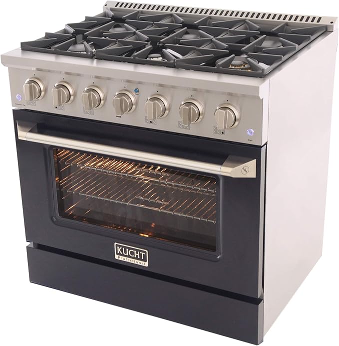 Kucht KNG361/LP-K Gas Range, Black