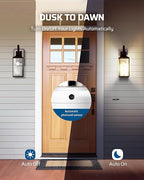 DEWENWILS Light Sensor Socket, E26/E27 Socket Adapter, Automatic Dusk to Dawn, Double Sensors for Porch/Wall Light Fixtures, Compatible with Incandescent/CFL/LED/Halogen, 2 Pack, White, ETL Listed