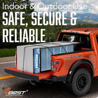 6 ft Extra Long Bungee Cords with Hooks - Large Heavy Duty Outdoor Black Bungee Straps Set of 6 Pieces 72 Inch