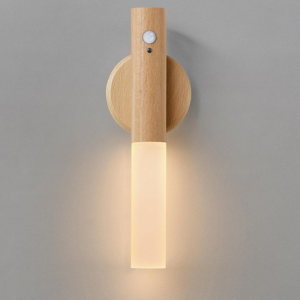 Montford Battery Operated Wall Sconces, Motion Sensor Night Light Magnetic Wall Light Rechargeable Wall Sconce, Peel and Stick Sconce Lights for Bedside Stair Hallway