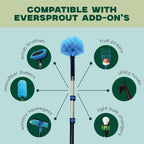 EVERSPROUT 5-to-12ft Telescoping Durable Duster with Extension Pole – Lightweight 3 Stage Cobweb Duster – Extendable to 20ft Reach for Cleaning High Ceilings and Spider Webs