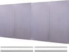 OmniWall 16" x 32" Metal Pegboard Panel 4-Pack for Garage & Home Wall Storage Organization System (Silver)