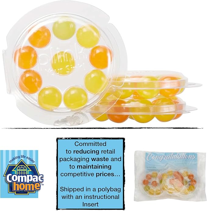 COMPAC HOME Plink Garbage Disposal Cleaner and Deodorizer, Freshens Your Kitchen and Waste Disposal, Assorted, 30 Count