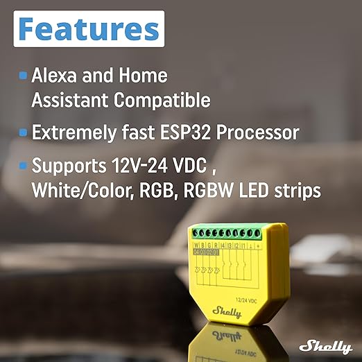 Shelly Plus RGBW PM | WiFi Smart Remote Control for RGBW Led Strips with Power Metering | Home Automation | Bluetooth Gateway | No Hub | Compatible with Alexa & Google Home | iOS Android App (2 Pack)