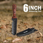 Hori Hori Garden Knife, Garden Tools with Sheath for Weeding,Planting,Digging, 7" Stainless Steel Blade with Cutting Edge, Full-Tang Rosewood Handle with Hanging Hole