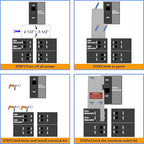 Generator Interlock Kit Compatible with General Electric Vertical Main 150 or 200 Amp Panels, 2 1/2 to 3 1/2 Inches Spacing Between Main and Branch Breaker (GE-200VL)