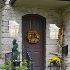 Darkaway Outdoor Sconce Lights Wall Light Fixtures, Front Porch Light Outdoor Wall Anti-Rust Waterproof Aluminum with Glass Exterior Light Fixture for Patio, Yard, Doorway, Garage (2 Pack, White)