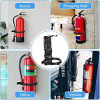 4 Pack Fire Extinguisher Mount Bracket, 5 LB Metal Heavy Duty Wall Mount Holder for Home, Truck, Vehicle, Car, Boat
