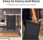 GASLAND Induction Cooktop 30 Inch + Rectangular 2-in-1 Cast Iron Grill/Griddle Pan with Handles