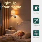 ALAMPEVER E26 LED Bulb 40 Watt, Chandelier Light Bulbs, 2200K Warm White Candelabra LED Bulbs, 12 Pack Candle Light Bulbs