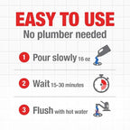 Drano Max Gel Drain Clog Remover and Cleaner for Shower or Sink Drains, Unclogs and Removes Hair, Soap Scum and Blockages, 80 Oz, Pack of 2