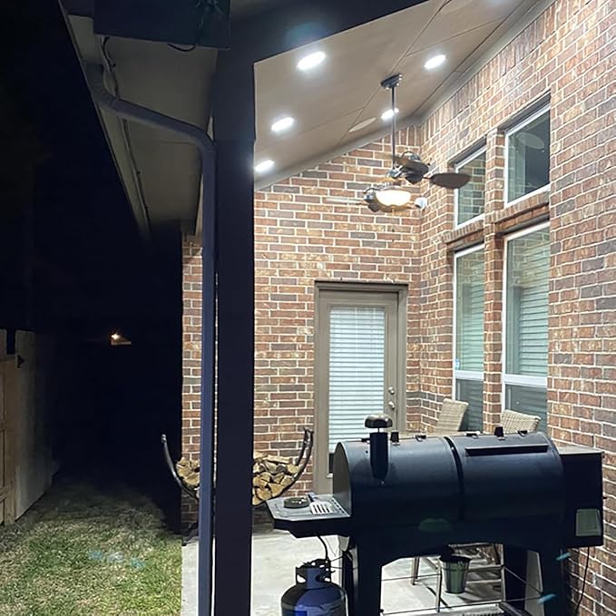 24 Pack 6 Inch Canless Recessed LED Ceiling Lights - 6000K Daylight Can Light, 1050LM High Brightness, 12W 110W Eqv, Ultra-Thin LED Recessed Lighting for Bedroom Kitchen Living Room Hallway