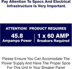 Ranein Electric Tankless Water Heater, 11Kw 240v, On Demand Instant Water Heater with CSA Certification, IPX4 Waterproof, LED Temperature Display for Bathroom, Self Modulating Energy Saving Save Space