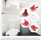 2 inch Toilet Flapper for Kohler GP1078440 Toilet Flapper, Flexible Rubber Toilet Plug Flapper, Toilet Tank Flapper Replacement, Red