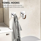 YACVCL 5-Piece Bathroom Hardware Accessories Set 23.6 inch Towel Bar Set Modern Towel Rack Kit Stainless Steel Wall Mounted (Polished Chrome)