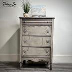 Dixie Belle Paint Company Chalk Finish Furniture Paint - French Linen (16oz) - Matte Light Taupe Chic Chalk Mineral DIY Furniture Paint