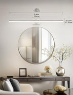 L LOHAS LED 48-Inch Bathroom Vanity Light Bar Over Mirror, Brushed Nickel Modern Bathroom Light Fixtures, 3CCT Adjustable LED Vanity Lights for Living Room Wall