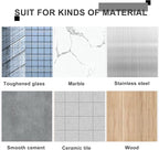 Silicone Wet Room Bathroom Floor Seal Screen Door Seal Strip Shower Dam Prevents Overflow of Water | Waterproof Self-Adhesive and Bendable Waterproof Strip for Wet and Dry Separation (White-59 inch)