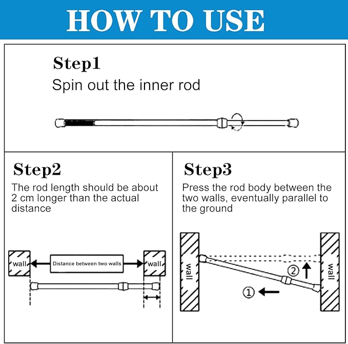 4 Pack Sliding Door Security Bar Window Security Bars Adjustable Sliding Glass Door Lock Safety Bars Window Lock Bar with Rubber Tips 11.8-19.7 Inch Tension Rods Security Stick for Door Bathroom