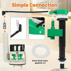 3-Inch Flush Valve Repair Kit for Most One-Piece Toilets, Compatible with TOTO Replacement Parts, Includes Toilet Flush Valve, Adjustable Fill Valve, Flush Handle Lever, Gasket
