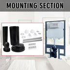 Wall-Hung Toilet Pipe Connector Compatible with Geberit 405.116 HDPE Bowl Connection Set,fit for Wall Hung Toilet Tank,with Fastening Material,Bidet & Bidet parts,N/A