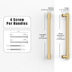 10 Pack Champagne Bronze Cabinet Pulls 7.5 Inch(192mm) Kitchen Cabinet Handles Cabinet Hardware for Drawer Pulls