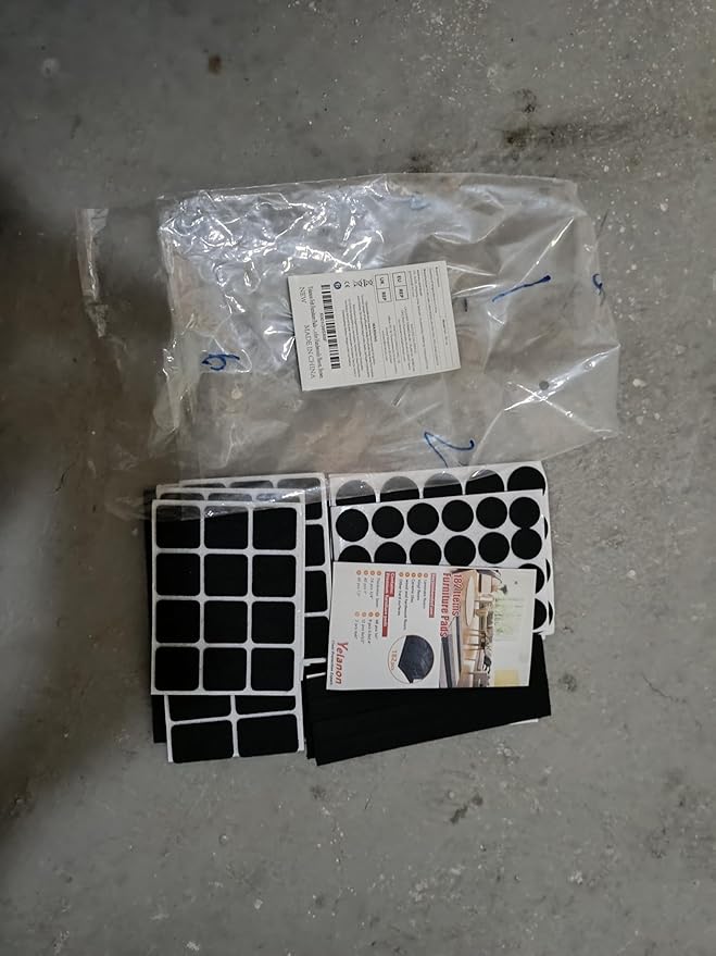 Yelanon Felt Furniture Pads -182 Pcs Premium Felt Pads for Chair Legs Furniture, Floor Protectors for Hardwood Floors, Brown