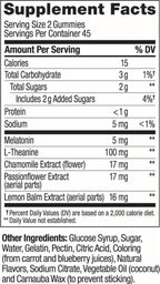 OLLY Extra Strength Sleep Gummy, Occasional Sleep Support, 5 mg Melatonin, L-Theanine, Chamomile, Lemon Balm Extracts, Sleep Aid, BlackBerry Flavor - 90 Count (Packaging May Vary)