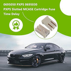 25A 32V Mini Slotted Automotive MCASE Shaped Cartridge Fuse Kit(Pack of 6pcs,25A)