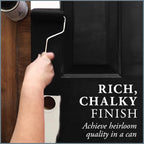 AMY HOWARD AT HOME Chalk-Based One Step Paint for Furniture, Cabinetry, Decor, Finish, and More | No Stripping, Sanding, or Priming | Dark Base | 32 Ounce | Black