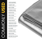 PROTARP Extra Heavy Duty 16 Mil Tarp Cover, Waterproof, UV Resistant, Rip and Tear Proof, Poly Tarpaulin with Reinforced Edges for Roof, Camping, Patio, Pool, Boat. (Silver/Black 16′ X 20′)