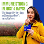HybridCR Rapid Immune Support Supplement Pharmacist Formulated Natural Herbal Formula to Immunity Boost Response Gluten-Free Natural Cold Remedy | 12 Capsules in 4 Day Dose Pack