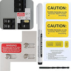 Generator Interlock kit Compatible with General Electric GE 150/200 Amp Panels, Professional Interlock kit, 1 1/4" Distance Between Main and Branch Circuit Breakers(GE-200A)