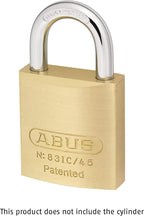 ABUS 83IC/45 Small Format Interchangeable Core Padlock - Core/Cylinder Not Included