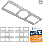 OHLECTRIC 24 Pack – New Construction Mounting Plate for 6 Inch LED Downlight – Slim Steel Rough in Plate/Bracket – Made of Galvanized Steel Recessed LED Light Plate -Slim Light Kit Bracket