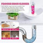 Foaming Drain Cleaner, Sink Cleaner and Deodorizer, Drain Clog Remover for Kitchen Sinks, Tubs, Shower Drains (2pcs, Count, 2)