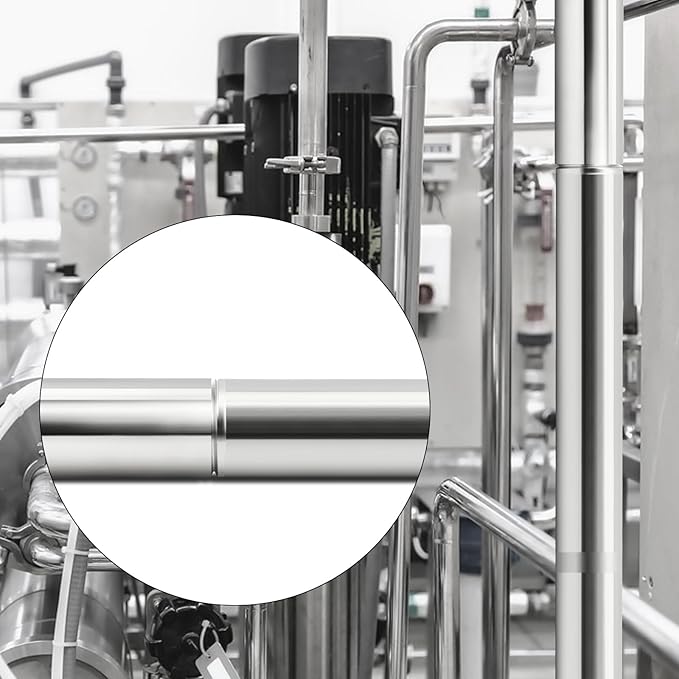 TAISHER 2PCS 304 Stainless Steel Pipe Fittings, 3/8" NPT Male Threaded, 6" Length Weld Nipple Cast Pipe