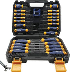 SUNHZMCKP Magnetic Screwdriver Set 66-Piece, S2- Alloy Tool Steel, Includes Slotted/Phillips/Torx Mini Precision Screwdrivers, Replaceable Screwdriver Bits With Sturdy tool box