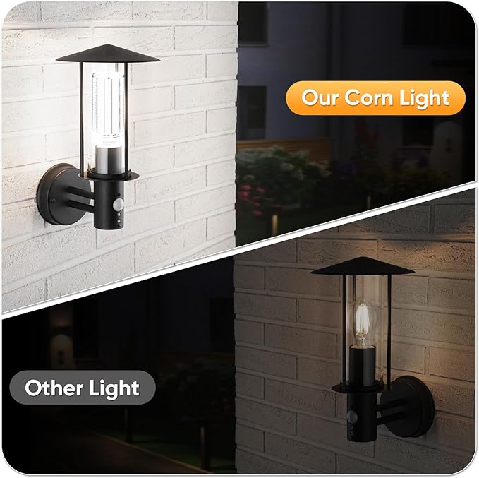 2 Pack 400W Corn LED Light Bulb Fanless,5000K Daylight(Eqv.1,200w Mh/Hps/Hid) Non-Dimmable E26/E39 Large Mogul Base LED Cob Lamp 57,000LM for Garage Warehouse Factory Workshop Street Backyard