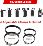 UTV Fire Extinguisher Mount Kit - Aluminum Adjustable Quick Release Roll Bar Car Fire Extinguisher Bracket Holder for 1.75-2in Roll Bar ATV UTV Polaris RZR SXS Ranger Camper Jeep Can-Am Durable