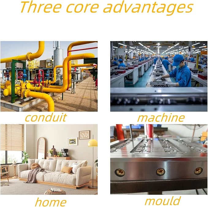 12PCS 3/8" NPT Brass Male Pipe Plug Fitting Hex Counter Sunk Pipe Plug (3/8" NPT)