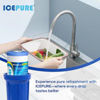 ICEPURE 5 Micron 10" x 4.5" Whole House Water Filter Compatible with GE FXHTC, GXWH40L, RFC-BBSA, W50PEHD, GXWH35F, GNWH38S, Dupont WFHD13001, R50-BB, Pack of 3