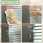 Weather Stripping Sealing Tape Clear Windows Insulation for Doors Draft Isolation Gaps Adhesive Nano Residue-Free (2 in x 33FT)