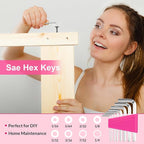 THINKWORK Pink Tool Set - 40 Piece General Household Hand Tool Kit with Storage Toolbox, Small Basic Tool Set Perfect for DIY, Home, Office, Garage and College Dormitory Use - Christmas Gift for Women