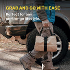 Official Legacy Tool Roll Bag - Easy to Carry 5-Pocket Roll Up Tool Bag - Durable Canvas, Rust-Proof YKK Zippers, Secure Buckle - A Loving Gift for Dads, Mechanics, Electricians & Hobbyists| ArmyGreen