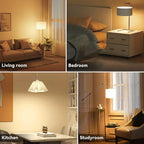 TJOY 24 Pack A19 LED Light Bulbs Warm White 3000K, 60 Watt Equivalent, Efficient 9W, E26 Standard Base, Non Dimmable Energy Saving Warm Light Lamp Bulb, 800LM, 120V, for Home, Bedroom, Living Room