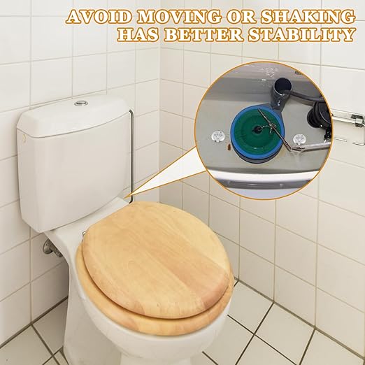 2 PCS Universal Toilet Tank to Bowl Bolts Seat Screws Replacement Kit, Heavy Duty Toilet Tank Bolts Kit, Stainless Steel Seat Screws and Waterproof Rubber Washers with Extra Long Nut for Fastening